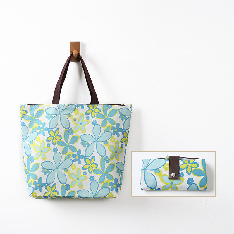 Wholesale Portable Oxford Cloth Shopping Bag Waterproof Foldable Portable OLY-CS-QH001